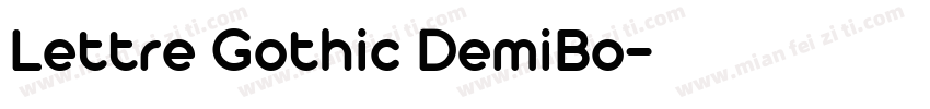 Lettre Gothic DemiBo字体转换